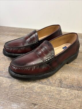 Nunn Bush Burgundy Leather Penny Loafers Men’s 11.5